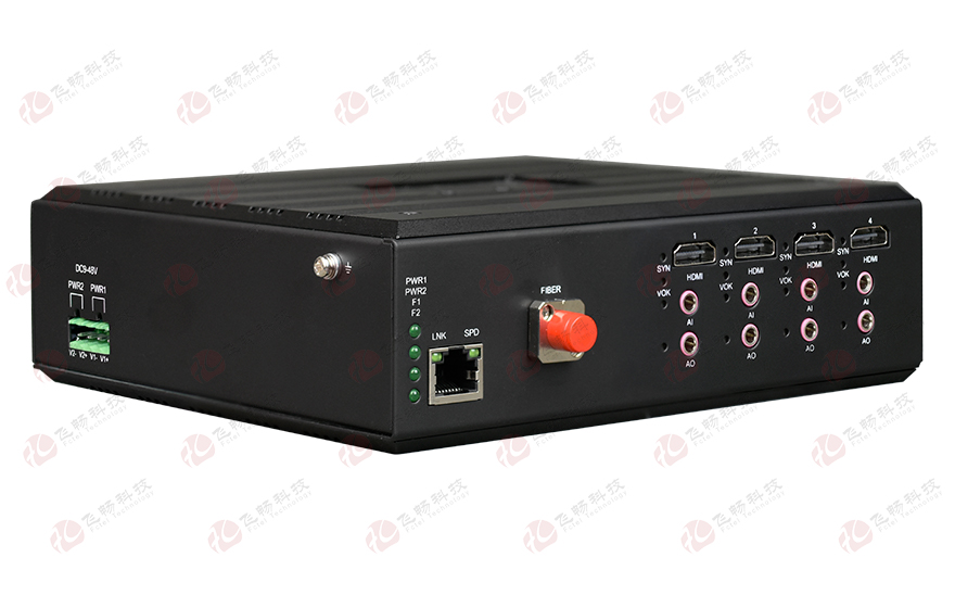 飛暢科技-4路2K HDMI + 1路千兆以太網 光端機