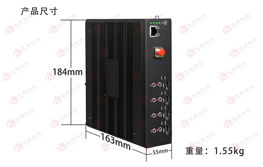 飛暢科技-4路2K HDMI + 1路千兆以太網 光端機