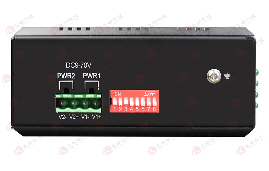 飛暢科技-工業軌式 1-8路 開關量(支持AC220V 10A)光端機